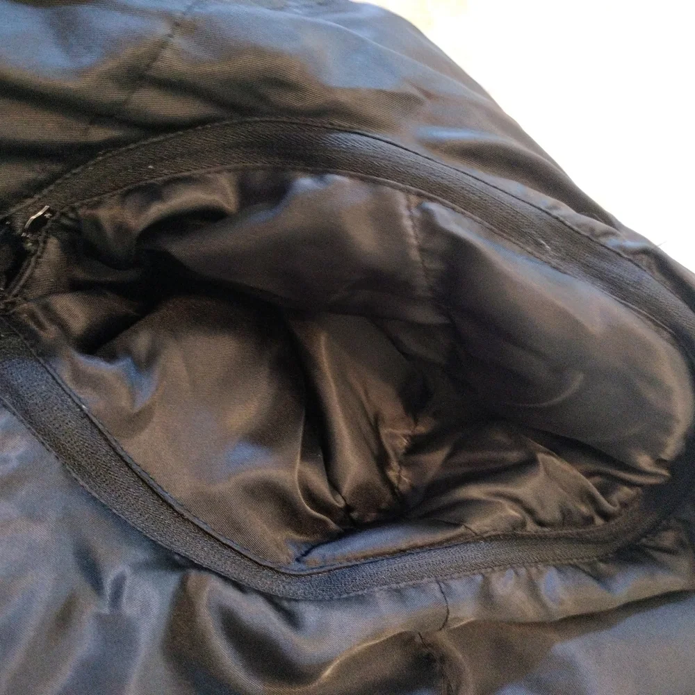 Disney‎ Thick Puffer Black Coat With Mickey Patch Size Childs Large